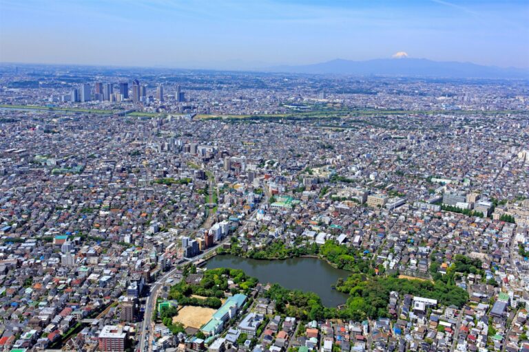 Aerial view of Ookayama, Tokyo