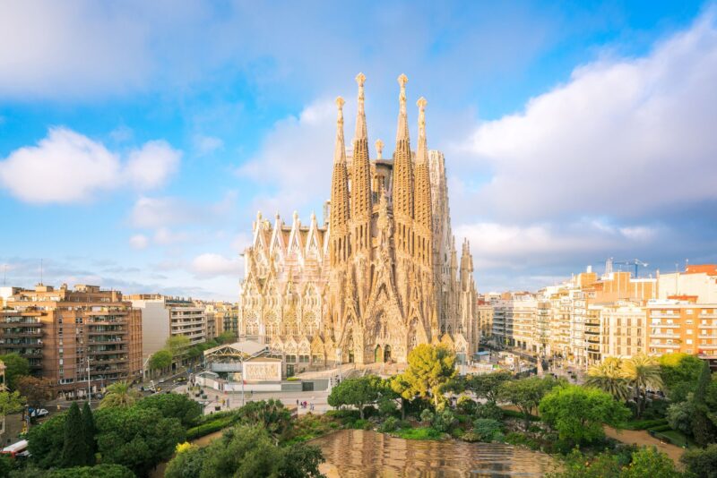 Sagrada de Familia in Barcelona, Spain