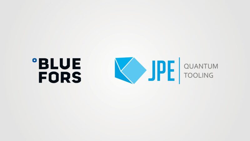 Bluefors and JPE logos