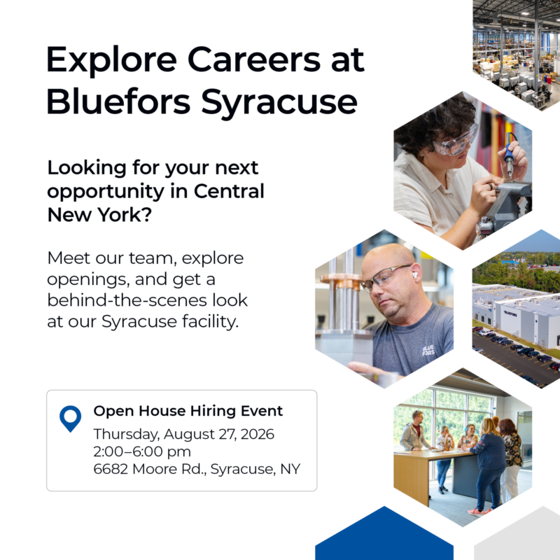 Bluefors Syracuse Open House graphic